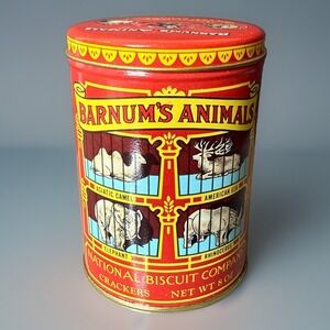 1979 Ringling Bros Barnum And Bailey Circus World Souvenir Tin Animal Cracker